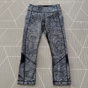 Lululemon Pace Rival Crop‎ Leggings 4 Seawheeze Who Done It Special Edition